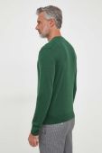 Светр з домішкою вовни United Colors of Benetton чоловічий колір зелений легкий (3411732)