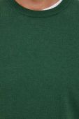 Светр з домішкою вовни United Colors of Benetton чоловічий колір зелений легкий (3411732)