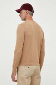 Светр з домішкою вовни United Colors of Benetton чоловічий колір бежевий легкий