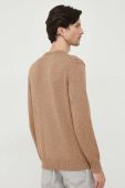 Светр з домішкою вовни United Colors of Benetton чоловічий колір коричневий легкий
