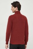 Светр з домішкою кашеміру United Colors of Benetton колір бордовий гольф