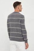 Вовняний светр United Colors of Benetton чоловічий колір сірий легкий (3610819)