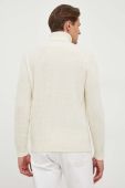 Вовняний светр United Colors of Benetton чоловічий колір бежевий гольф (3676795)
