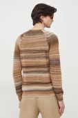 Вовняний светр United Colors of Benetton чоловічий колір коричневий