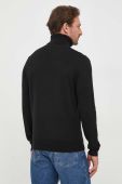 Светр з домішкою кашеміру Boss Orange BOSS ORANGE колір чорний легкий гольф