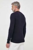Светр з домішкою вовни Sisley чоловічий колір синій легкий (3622562)