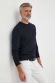 Светр з домішкою вовни Sisley чоловічий колір синій легкий (3622562)