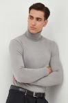 Светр Sisley чоловічий колір сірий легкий гольф (3467941)