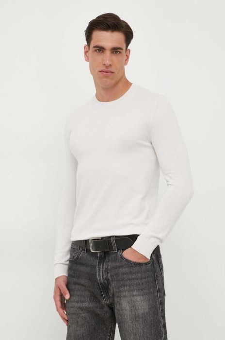 Светр Sisley чоловічий колір бежевий легкий (3459694)