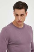 Светр Sisley чоловічий колір фіолетовий легкий