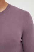 Светр Sisley чоловічий колір фіолетовий легкий