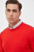 Светр з домішкою кашеміру Tommy Hilfiger колір червоний легкий