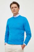 Светр з домішкою кашеміру Tommy Hilfiger легкий колір блакитний (3524550)