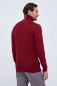 Светр з домішкою кашеміру Tommy Hilfiger колір бордовий легкий гольф