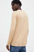 Бавовняний светр Tommy Jeans колір бежевий (3416715)