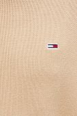 Бавовняний светр Tommy Jeans колір бежевий (3416715)