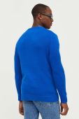 Бавовняний светр Tommy Jeans колір блакитний