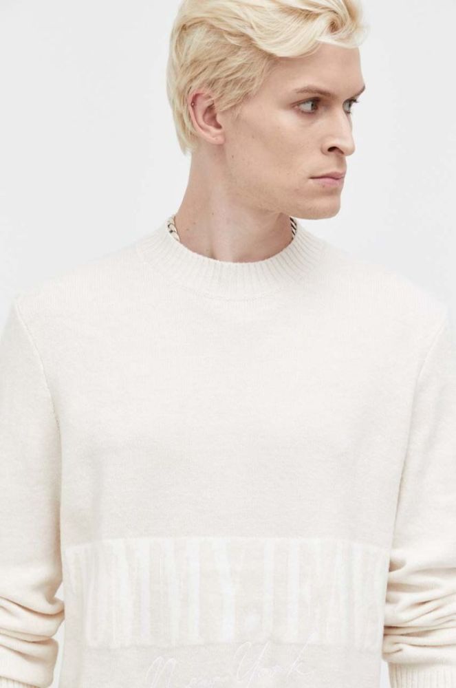 Светр Tommy Jeans чоловічий колір бежевий (3558729) фото 4