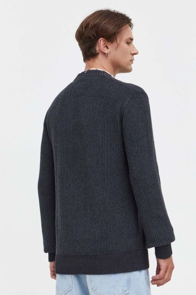 Бавовняний светр Tommy Jeans колір чорний (3416741) фото 3