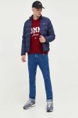 Светр Tommy Jeans чоловічий колір бордовий