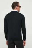 Вовняний светр Karl Lagerfeld чоловічий колір чорний легкий (3635488)