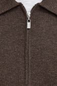 Вовняний светр Tiger Of Sweden чоловічий колір коричневий легкий