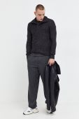 Светр Superdry чоловічий колір чорний теплий гольф