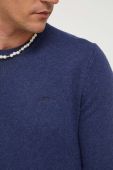 Светр з домішкою вовни Superdry чоловічий колір синій легкий