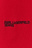 Светр з домішкою вовни Karl Lagerfeld Jeans чоловічий колір червоний легкий гольф