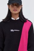Светр Karl Lagerfeld Jeans 236D2001 KLJ RIBBED BLOCKED SWEATER чоловічий колір барвистий