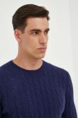 Кашеміровий светр Polo Ralph Lauren чоловічий колір синій (3455410)