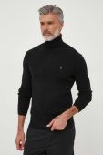 Вовняний светр Polo Ralph Lauren чоловічий колір чорний легкий (3615245)