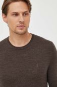 Вовняний светр Polo Ralph Lauren чоловічий колір коричневий