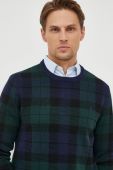 Вовняний светр Polo Ralph Lauren чоловічий колір зелений (3657755)
