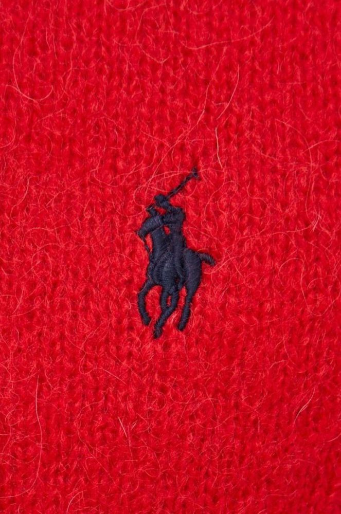 Вовняний светр Polo Ralph Lauren чоловічий колір червоний (3615166) фото 5