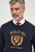 Бавовняний светр Polo Ralph Lauren колір синій легкий (3619122)