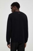 Вовняний светр The Kooples чоловічий колір чорний теплий