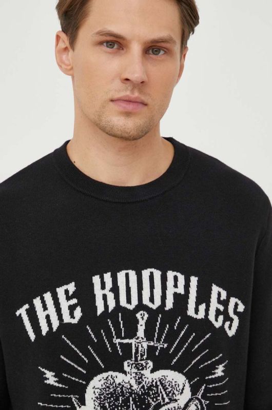 Светр з домішкою вовни The Kooples колір чорний фото 4