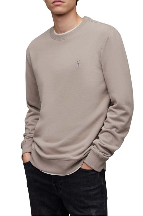 Бавовняна кофта AllSaints Raven колір коричневий