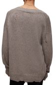 Светр з домішкою вовни AllSaints Vicious чоловічий колір коричневий
