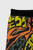 Бавовняні шорти Guess регульована талія колір барвистий