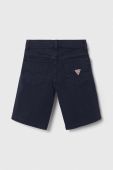 Дитячі джинсові шорти Guess колір синій регульована талія (3404807)