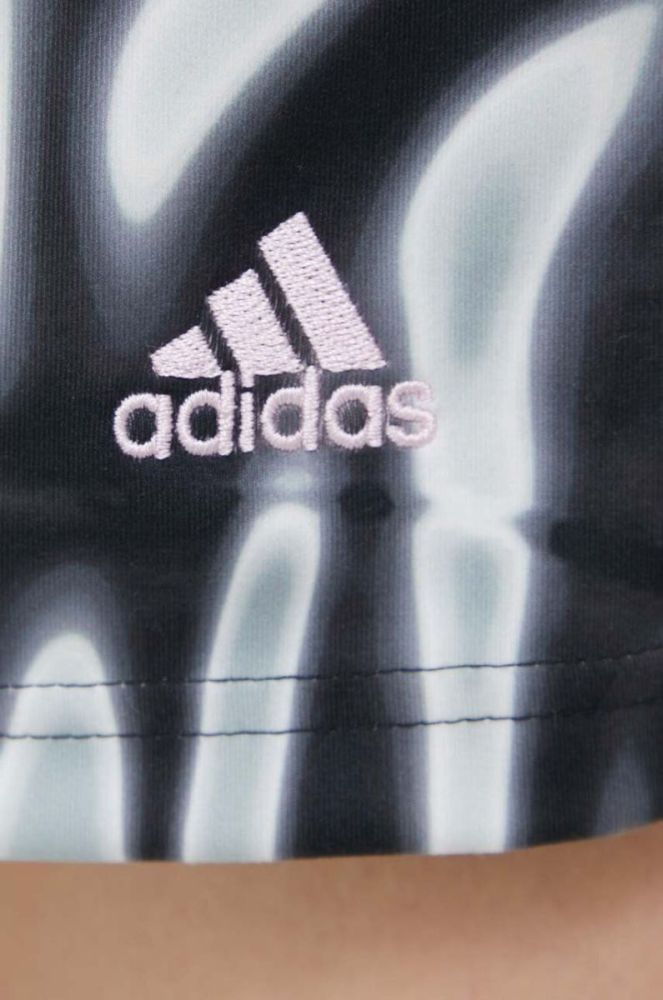 Шорти adidas жіночі колір чорний візерунок висока посадка (3306146) фото 4