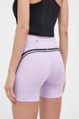 Шорти для бігу adidas by Stella McCartney TruePace колір фіолетовий з принтом висока посадка