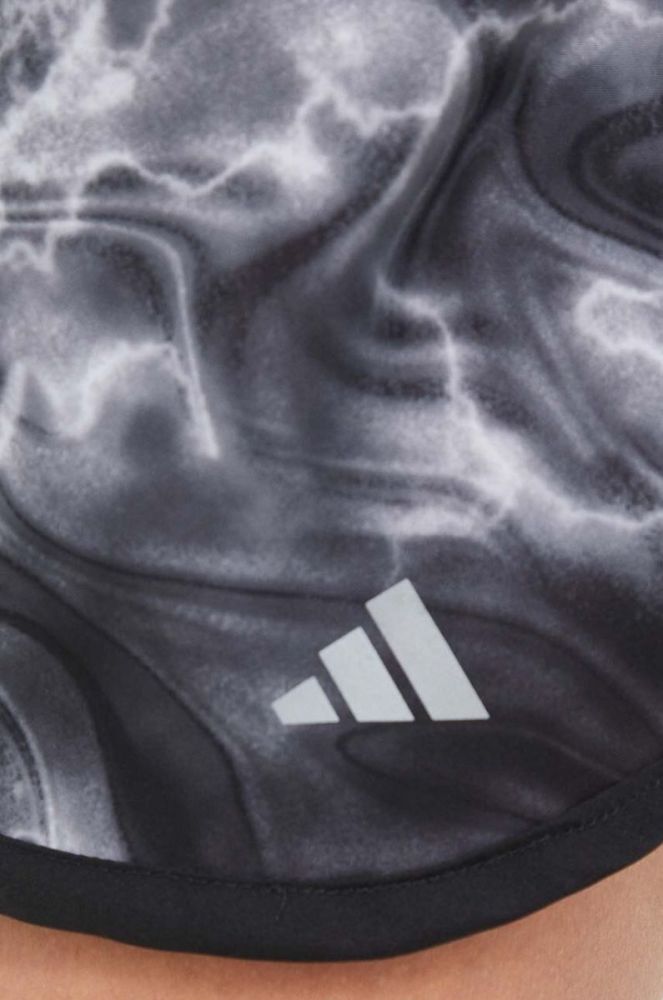 Шорти для бігу adidas Performance Marathon 20 колір сірий візерунок середня посадка фото 4