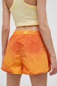 Шорти adidas Originals жіночі колір помаранчевий візерунок висока посадка
