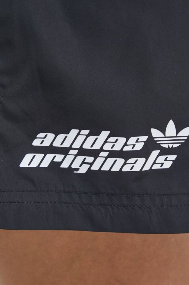 Шорти adidas Originals жіночі колір чорний з принтом висока посадка (3568810) фото 5