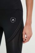 Шорти для тренувань adidas by Stella McCartney TruePurpose Optime колір чорний однотонні висока посадка