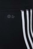 Шорти adidas Originals жіночі колір чорний з аплікацією висока посадка IB7414-BLACK