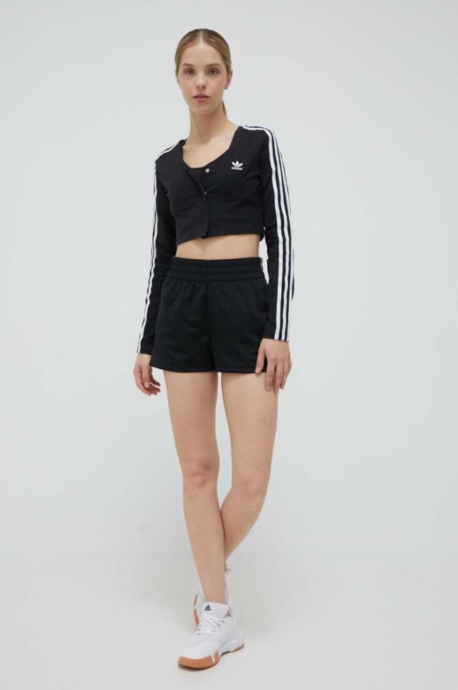 Шорти adidas Originals жіночі колір чорний візерунок висока посадка (3303035) фото 2